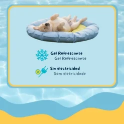Summer Vibes Round Cool Mat Lemon Cama Refrescante para cães