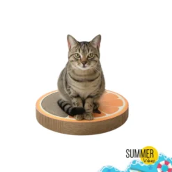 Summer Vibes Scratcher Orange Arranhador em Cartão para gatos