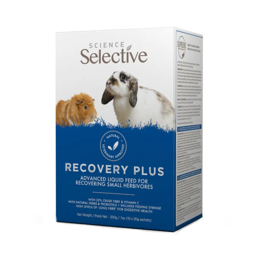 Supreme Selective Science Recovery Plus alimento liquido nutricional para pequenos herbívoros