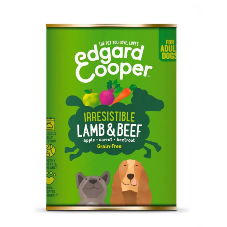 Terrina Edgard Cooper Adult vitela e pato para cães