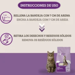 TK-Pet Areia Aglomerante Betonite e Lavanda para gatos
