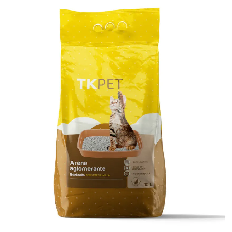 TK-Pet Areia Aglomerante de Bentonita com aroma a baunilha para gatos