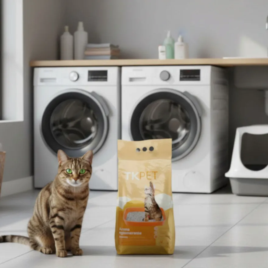 TK-Pet Areia Aglomerante de Bentonita Natural com perfume de Laranja para gatos