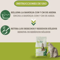 TK-Pet Areia Aglomerante de Bentonita Natural para gatos