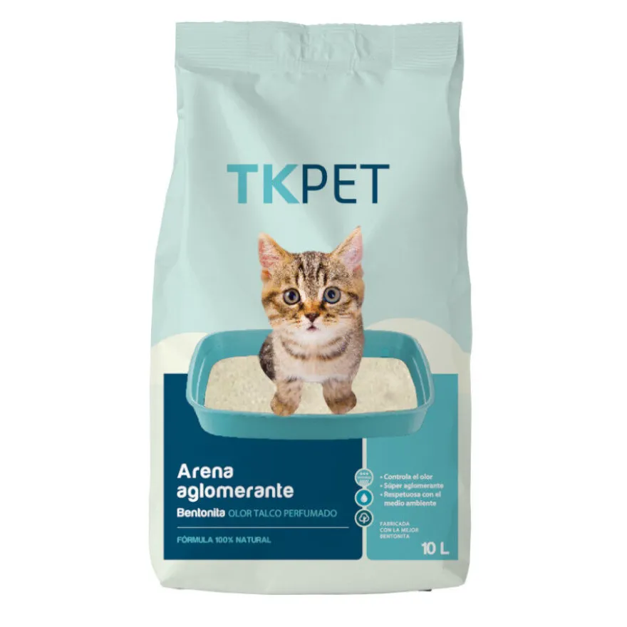 TK-Pet Areia Aglomerante de Bentonita Talco Perfumado para gatos