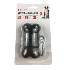 TK Pet Dispensador de sacos preto para cães