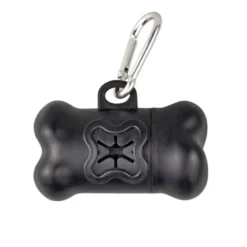 TK Pet Dispensador de sacos preto para cães