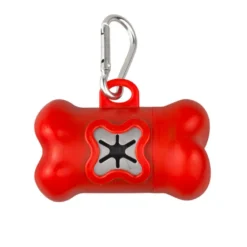 TK Pet Dispensador de sacos vermelho para cães