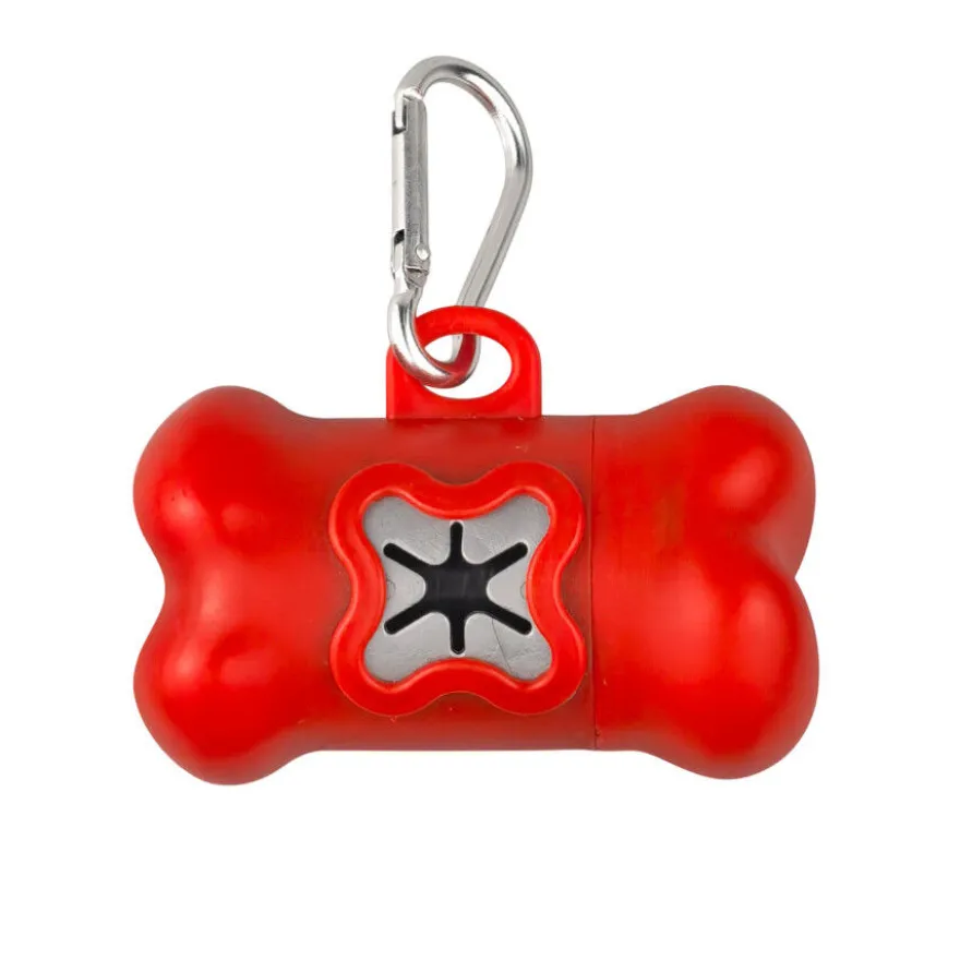 TK Pet Dispensador de sacos vermelho para cães