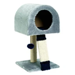 TK-Pet Jazz Arranhador com Abrigo de Veludo e Sisal para gatos