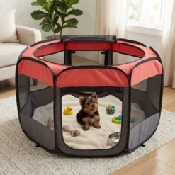 TK-Pet Parque dobrável de lona para animais de estimação