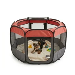 TK-Pet Parque dobrável de lona para animais de estimação