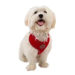 TK-Pet Soft Peitoral refletor Vermelho para cães