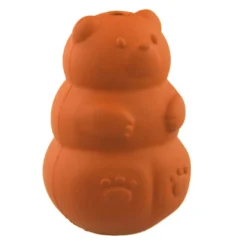 Tootoy! Bear dispenser Chew Toy Laranja mordedor com dispensador de snacks para cães