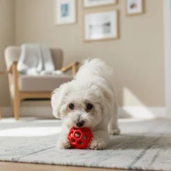 Tootoy! Chase Bola Hexahole média para cães