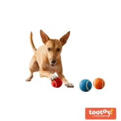Tootoy! Chase Conjunto 3 bolas com apito mini para cães