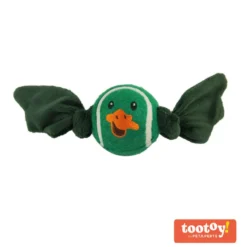 Tootoy! Chase Duck Ball bola de ténis com som crocante para cães