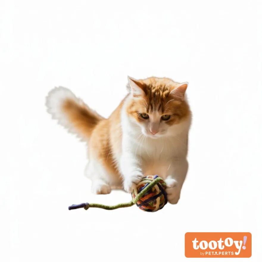 Tootoy! Chase & Play Bola de lã para gatos