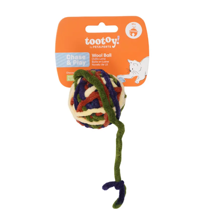Tootoy! Chase & Play Bola de lã para gatos