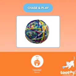 Tootoy! Chase & Play Bola de lã para gatos