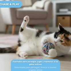 Tootoy! Chase & Play Bola de lã para gatos