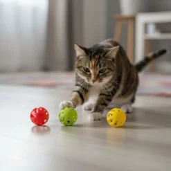 Tootoy! Chase & Play Bola interativa com guizo para gatos