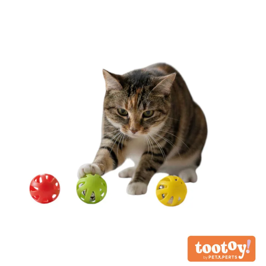 Tootoy! Chase & Play Bola interativa com guizo para gatos