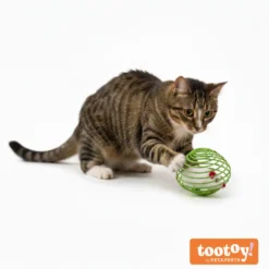 Tootoy! Chase & Play Bola interativa com rato para gatos