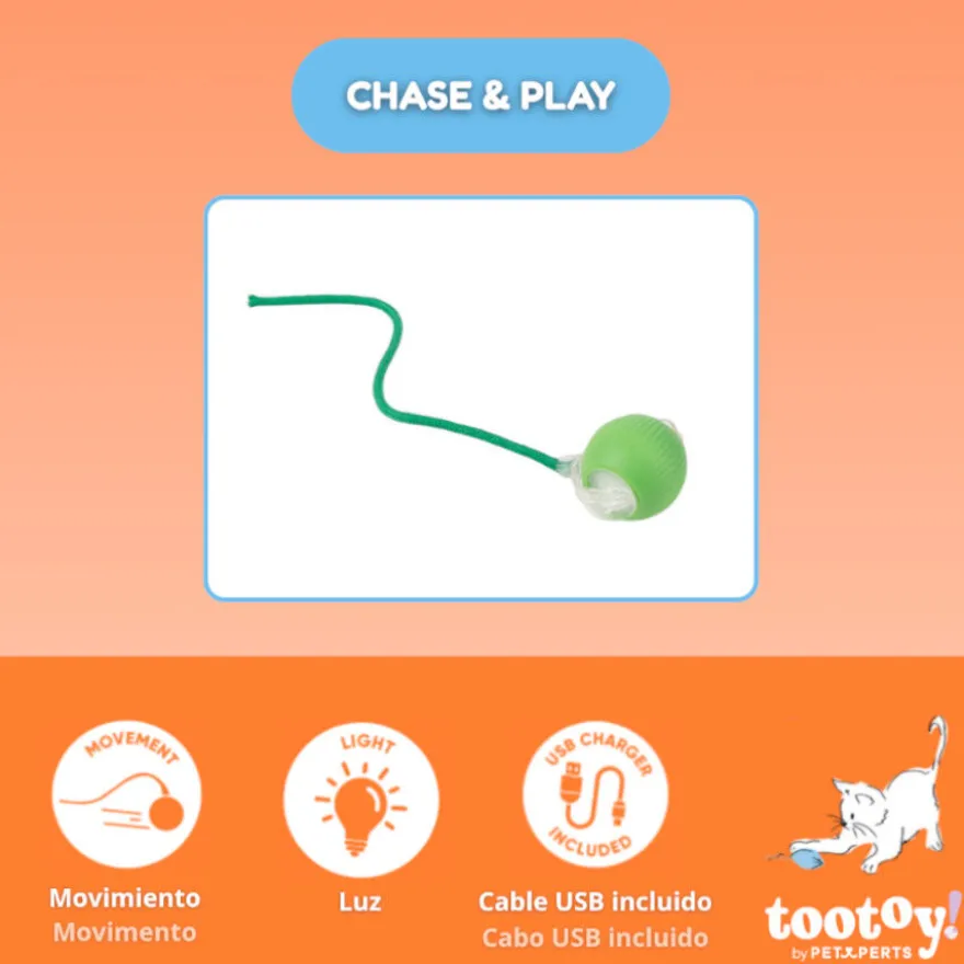 Tootoy! Chase & Play Bola interativa para gatos