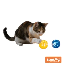 Tootoy! Chase & Play Bolas com LED para gatos