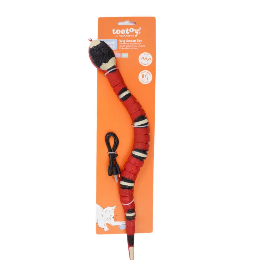 Tootoy! Chase & Play Brinquedo interativo cobra elétrica para gatos