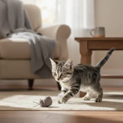 Tootoy! Chase & Play Brinquedo Rato interativo de correr para gato