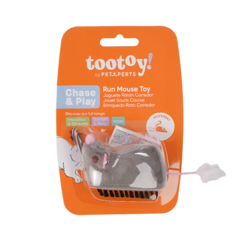 Tootoy! Chase & Play Brinquedo Rato interativo de correr para gato