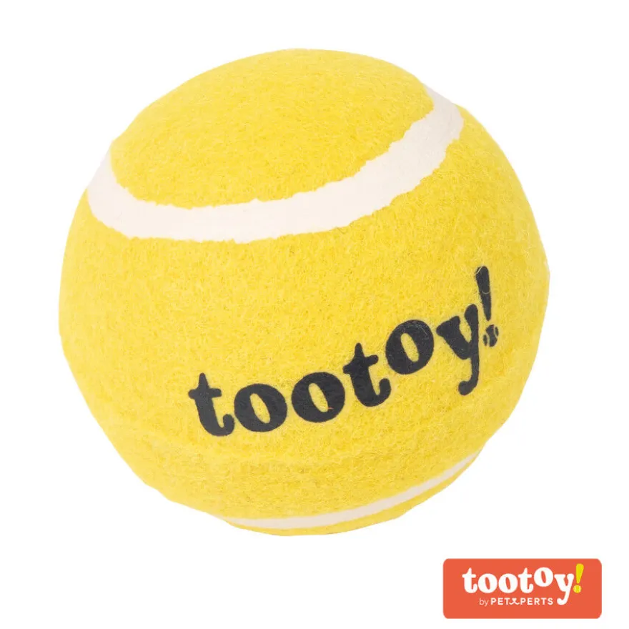 Tootoy! Chase Squeaker Ball Amarela bola de ténis para cães