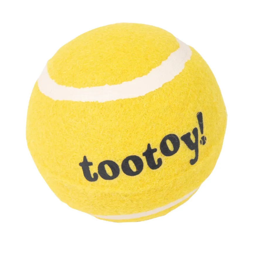Tootoy! Chase Squeaker Ball Amarela bola de ténis para cães