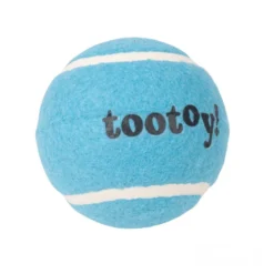 Tootoy! Chase Squeaker Ball Azul bola de ténis para cães