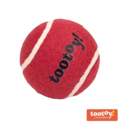 Tootoy! Chase Squeaker Ball Vermelha bola de ténis para cães