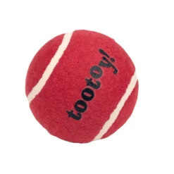 Tootoy! Chase Squeaker Ball Vermelha bola de ténis para cães
