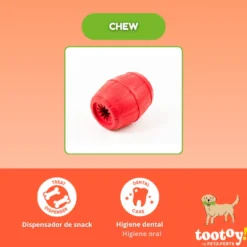 Tootoy! Chew Brinquedo interativo dispensador de snacks para cães