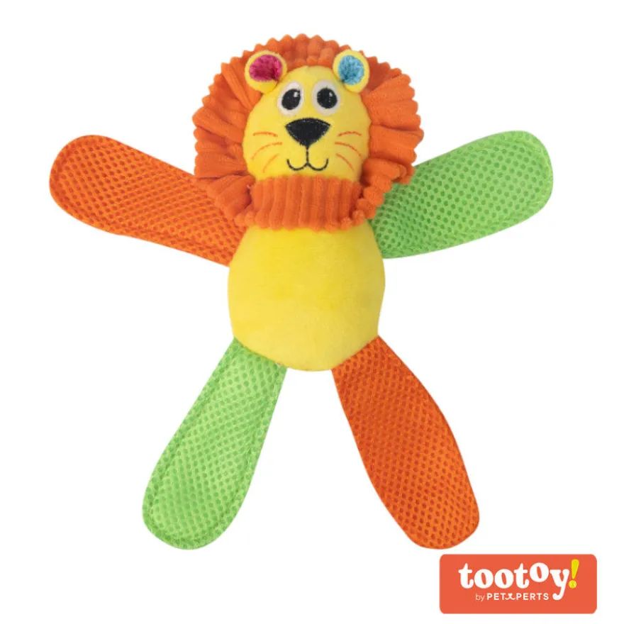 Tootoy! Chew Fetch It Lion Multicolor peluche para cães