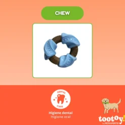 Tootoy! Chew Mordedor anel dentário para cães