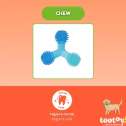 Tootoy! Chew Mordedor bola tripla para cães