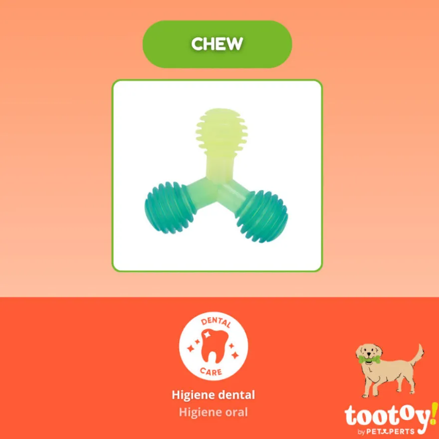 Tootoy! Chew Mordedor bola tripla para cães
