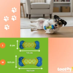 Tootoy! Chew Mordedor dental com apito para cães