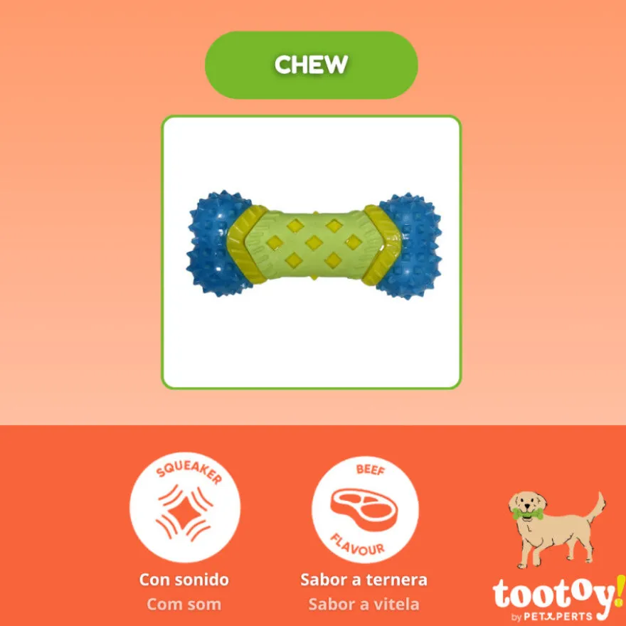 Tootoy! Chew Mordedor dental com apito para cães