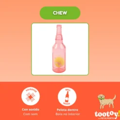 Tootoy! Chew Mordedor garrafa pequena para cães