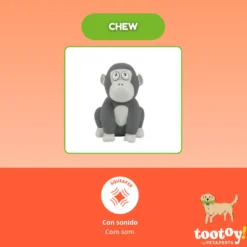 Tootoy! Chew Mordedor Macaquinho Gorila para cães