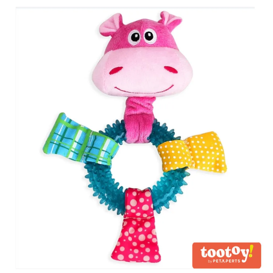 Tootoy! Chew Ring Hippo Multicolor Mordedor para cachorros