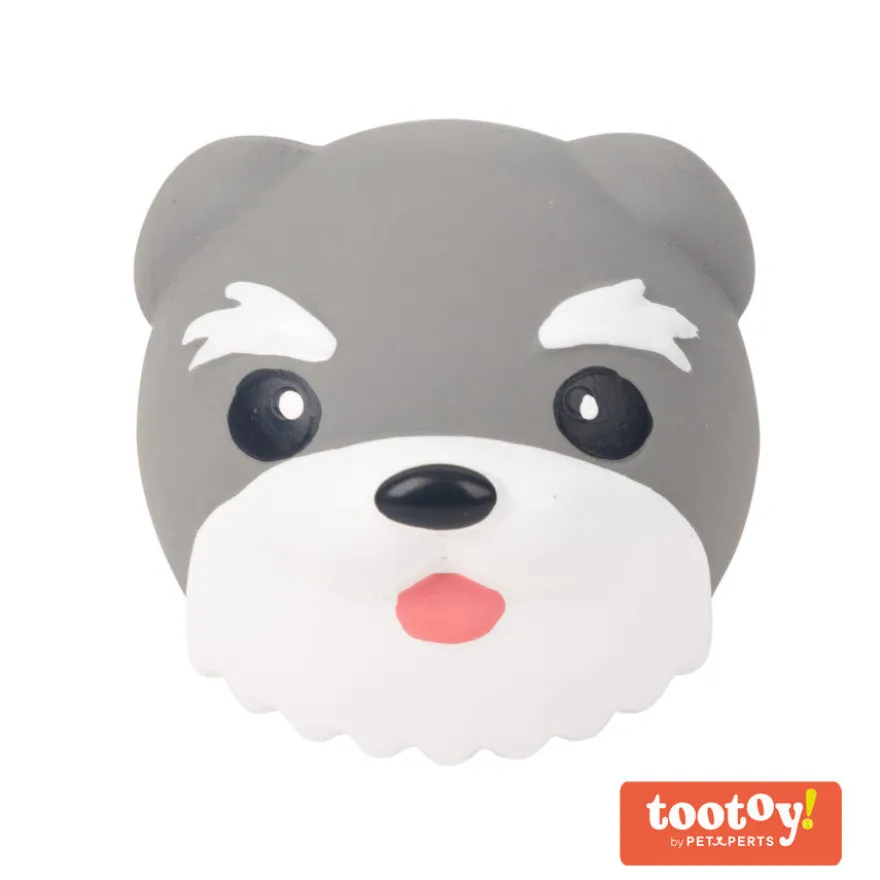 Tootoy! Chew Schnauzer Mordedor de látex com som para cães