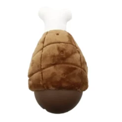 Tootoy! Comfort Chicken Leg Cuddler peluche porta-snacks para cães
